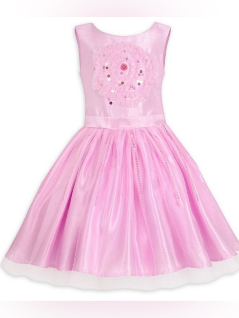Disney Parks Belle Princess Dress 5/6 Pink Sequin Tutu Beauty & Beast Costume - Picture 10 of 12